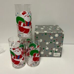 Department 56 Cheryl Johnson Plastic Santa Glasses -Set of 4 in Box